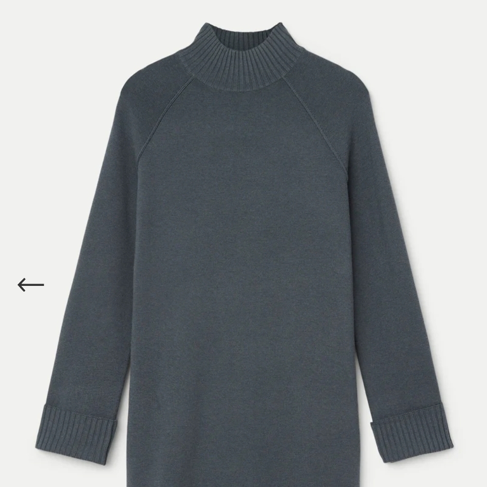 BNWT Frank & Oak Slate Blue Sweater Dress - Picture 5 of 8